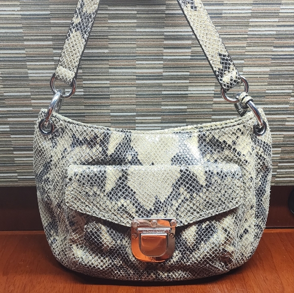 Michael Kors Handbags - Michael Kors Snake Embossed Crossbody Bag